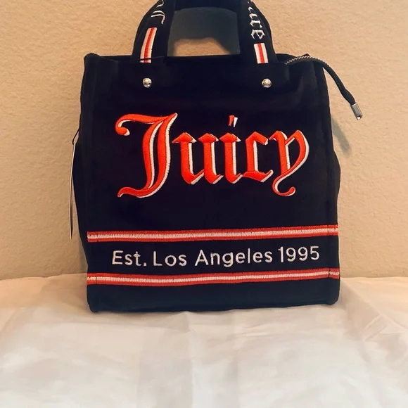 ♛Juicy Couture UK Velour Small Handbag Purse With Wallet♛